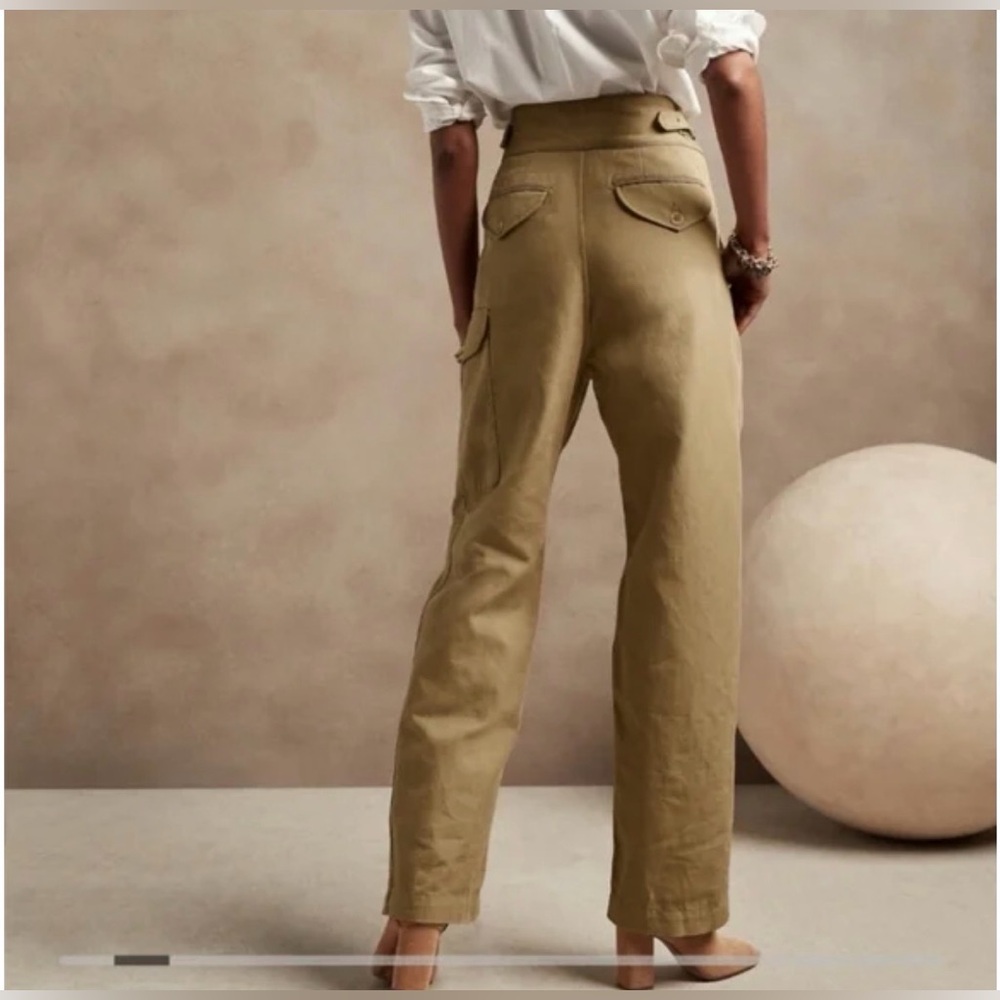 Banana Republic Women’s Cargo Utility Pants Size 12 Long NWT - Picture 2 of 5